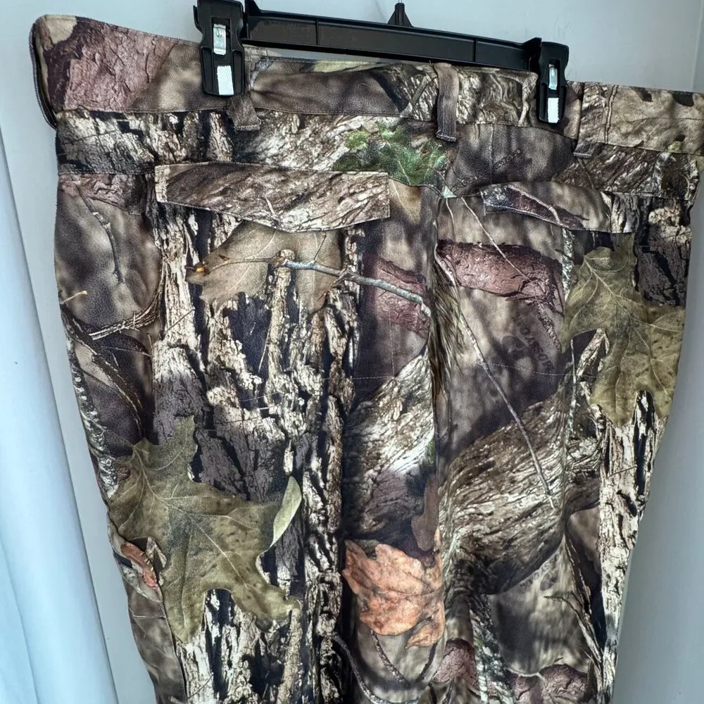 Mossy Oak Men’s XL Camo Hunting Pants – Polyester, Zip Ankles, Comfort Waist